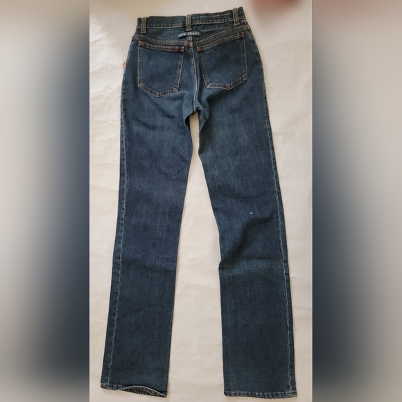 JEAN PAUL GAULTIER JPG Donna 👏🏻straight leg blue jeans👖27x33 👀look all pics - Picture 4 of 16